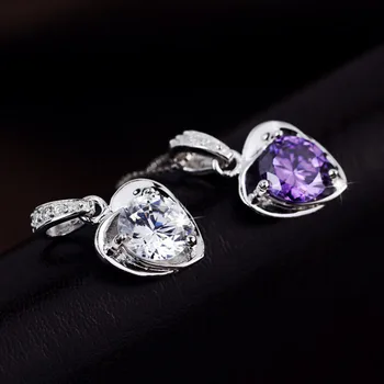 Korean Style Women Heart Necklace Angel Flower Crystal Necklaces Pendants 925 Sterling Silver Chain Star Summer Dainty Jewelry
Korean Style Women Heart Necklace Angel Flower Crystal Necklaces Pendants 925 Sterling Silver Chain Star Summer Dainty Jewelry