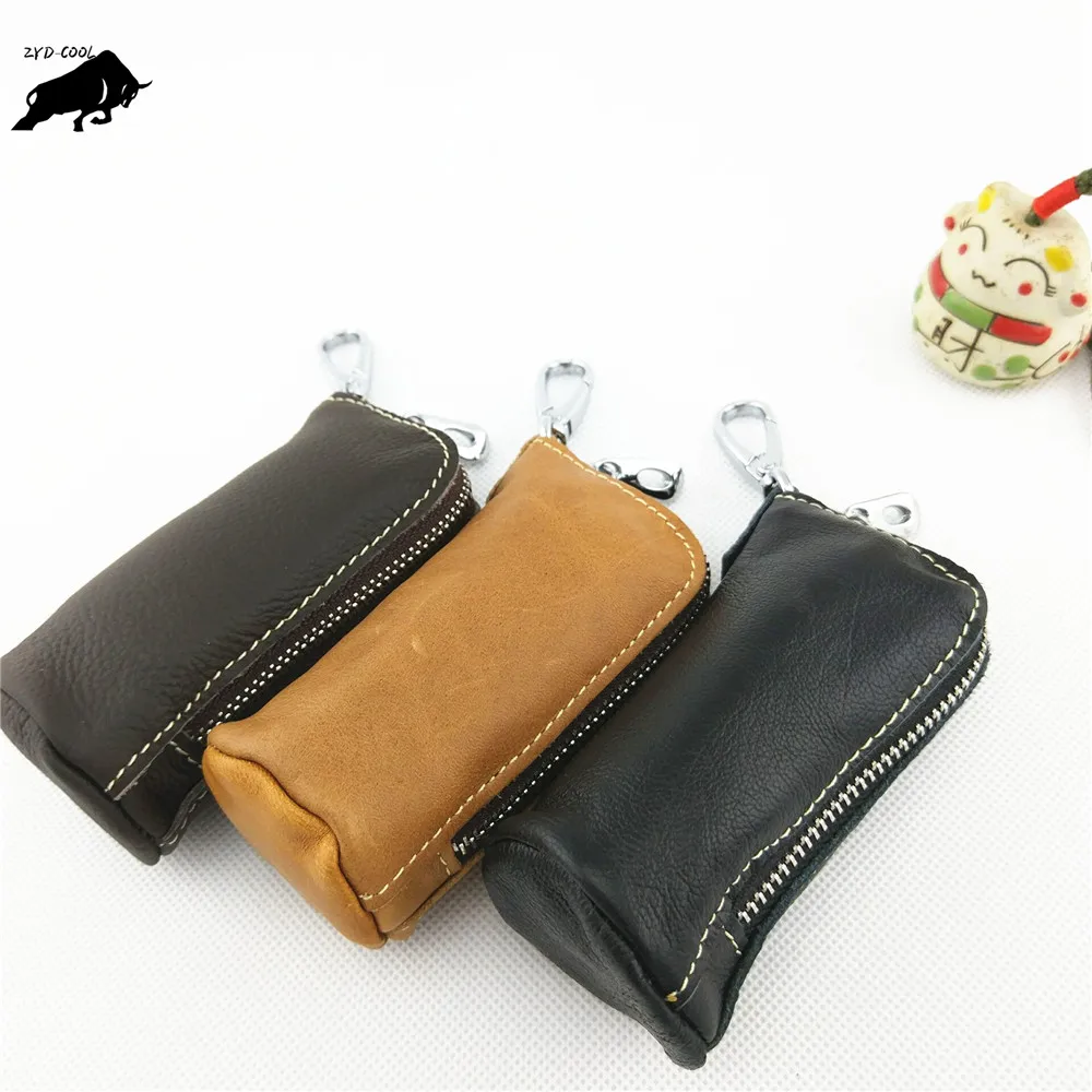 ZYD-COOL High Quality Women and Men's Genuine cow Leather Key Holder Zipped Key Pouch Keychain Auto Car Key Case Bag car-covers
ZYD-COOL High Quality Women and Men's Genuine cow Leather Key Holder Zipped Key Pouch Keychain Auto Car Key Case Bag car-covers