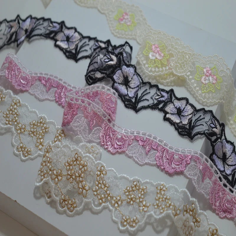 2 Yard/Lot 4cm width gold~purple leaves~pink floral embroidery Trim with Design for Wedding Bridal and Garment Decoration1803083
2 Yard/Lot 4cm width gold~purple leaves~pink floral embroidery Trim with Design for Wedding Bridal and Garment Decoration1803083