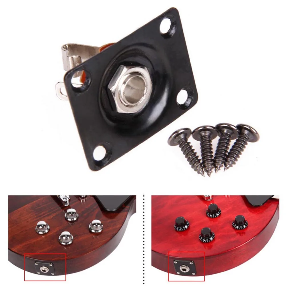 Square Style Jack Plate Electric Guitar Bass 1/4" 6.35mm For Gibson Epiphone LP SG Tele Guitarra Part Accessories
Square Style Jack Plate Electric Guitar Bass 1/4" 6.35mm For Gibson Epiphone LP SG Tele Guitarra Part Accessories