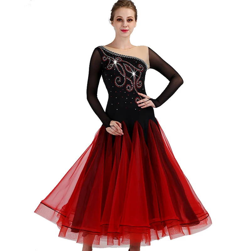 Standard Ballroom Dance Dresses Women 2019 New Style Flamenco Dancing Costume Adult Elegant Waltz Ballroom Competition Dress
Standard Ballroom Dance Dresses Women 2019 New Style Flamenco Dancing Costume Adult Elegant Waltz Ballroom Competition Dress