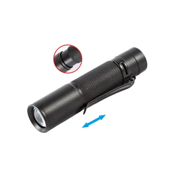 Long Throw Zoomable MINI LED Flashlight Clip 3 Watts 3 Light Files Pocket Tactical LED Torch AA Small LED Keychain Pen Light AAA
Long Throw Zoomable MINI LED Flashlight Clip 3 Watts 3 Light Files Pocket Tactical LED Torch AA Small LED Keychain Pen Light AAA
