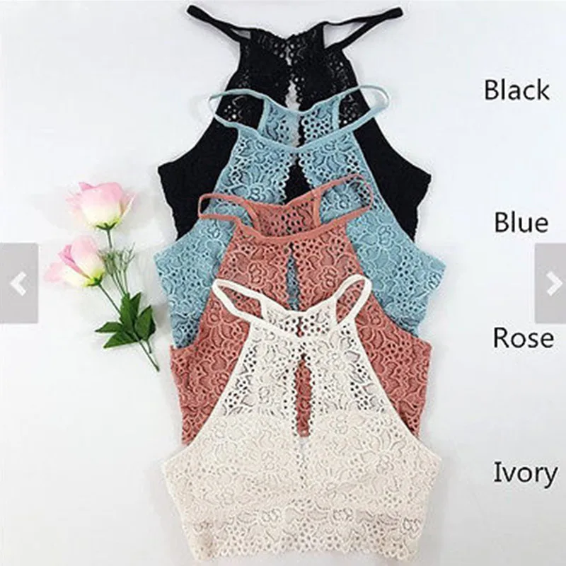 Lady Blusas Sexy Crochet Top Vintage Boho Bralette Halter Crop Tops Crochet Wave Trim Beach Top Coveups Fashion Women Camisole
Lady Blusas Sexy Crochet Top Vintage Boho Bralette Halter Crop Tops Crochet Wave Trim Beach Top Coveups Fashion Women Camisole
