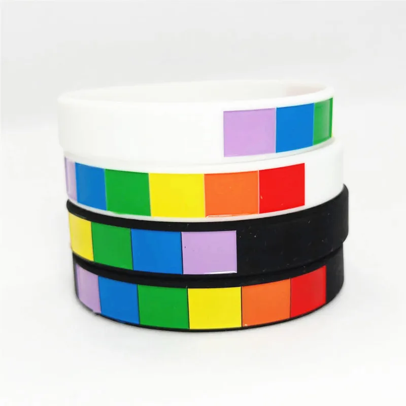 1PC New Fashion Rainbow Colour Pride Silicone Wristband Sports Colour Rubber Bracelet &Bangles Women Men Gift Jewelry SH319
1PC New Fashion Rainbow Colour Pride Silicone Wristband Sports Colour Rubber Bracelet &Bangles Women Men Gift Jewelry SH319
