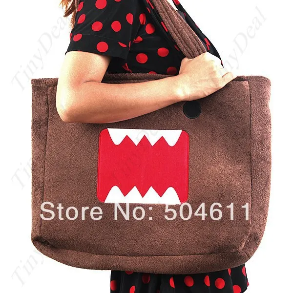 EBOYU 20" Embroidery Sturdy Plush Dual Strap Zippered Lounge Shoulder Hand Bag for Domo Kun Fans
EBOYU 20" Embroidery Sturdy Plush Dual Strap Zippered Lounge Shoulder Hand Bag for Domo Kun Fans