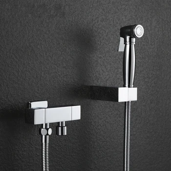 Luxury Bathroom Solid Brass Toilet Hand Held Bidet Shattaf set Cloth Diaper Sprayer set with brass valve faucet holder hose-8612
Luxury Bathroom Solid Brass Toilet Hand Held Bidet Shattaf set Cloth Diaper Sprayer set with brass valve faucet holder hose-8612