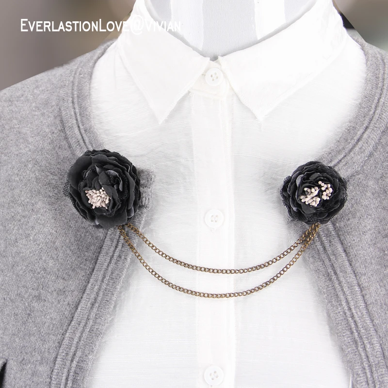 vintage sweater cardigan rose flower brooches fashion fabric pin for women clothing decoration garment hooks Chain accessoires 
vintage sweater cardigan rose flower brooches fashion fabric pin for women clothing decoration garment hooks Chain accessoires