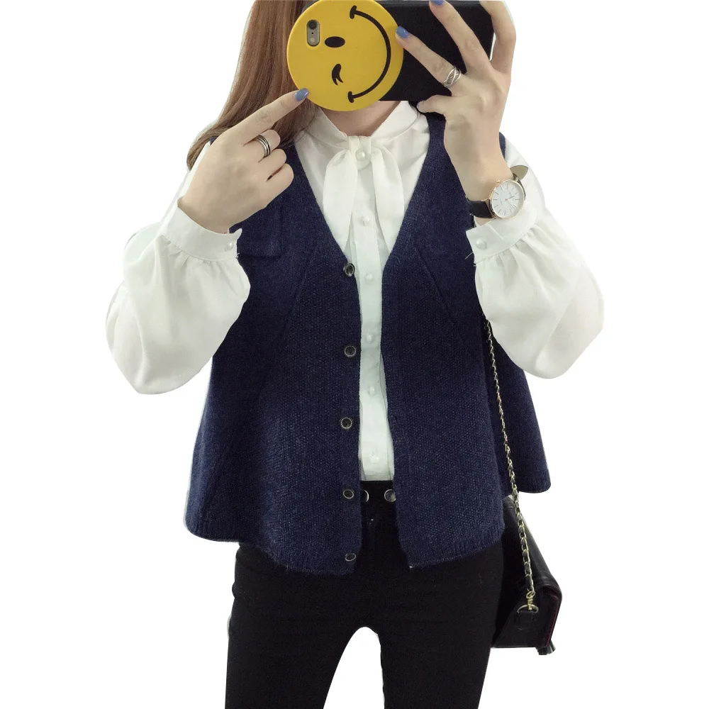 V-Neck Knitted Women's Vest Casual Sleeveless Female Sweaters Cardigan Feminine Coat Winter Female Vest Knit Waistcoat for Women
V-Neck Knitted Women's Vest Casual Sleeveless Female Sweaters Cardigan Feminine Coat Winter Female Vest Knit Waistcoat for Women