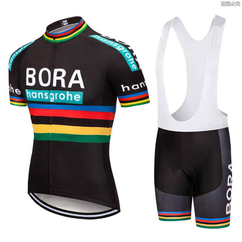 

2019 team New Bora Cycling Clothing 9D gel pads shorts Bike jersey set Quick Dry Men breathable pro BICYCLING Maillot Culotte