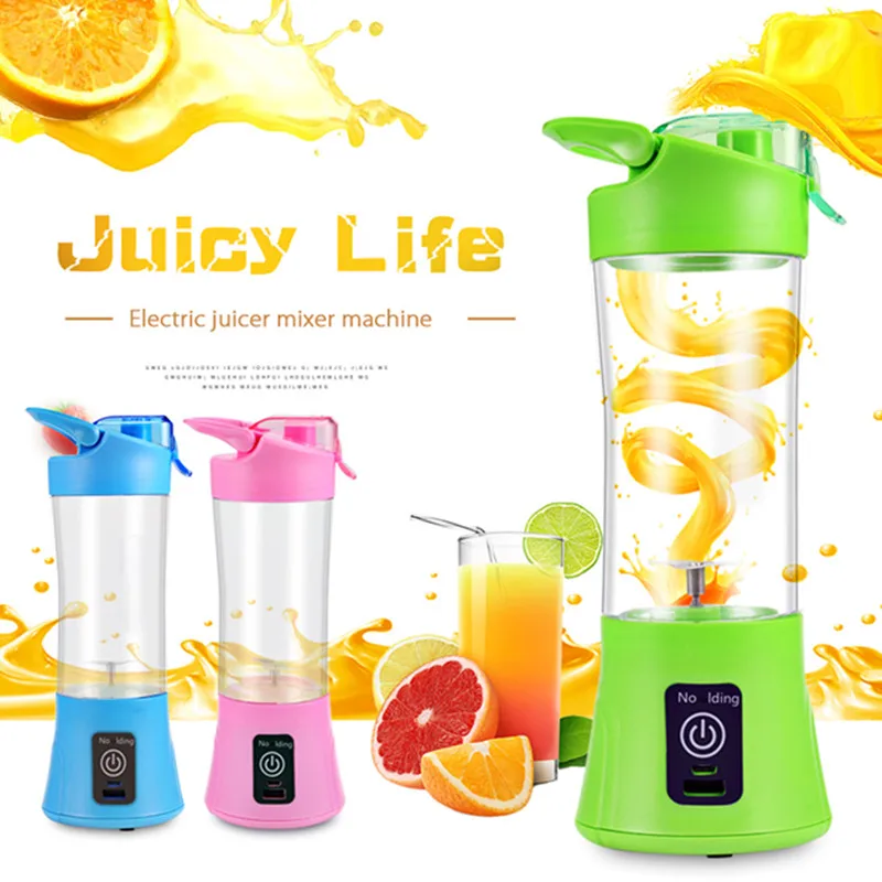 Portable Blender Juicer Cup USB Rechargeable 400ml Electric Automatic Vegetable Fruit Citrus Orange Juice Maker Cup Mixer Bottle
Portable Blender Juicer Cup USB Rechargeable 400ml Electric Automatic Vegetable Fruit Citrus Orange Juice Maker Cup Mixer Bottle