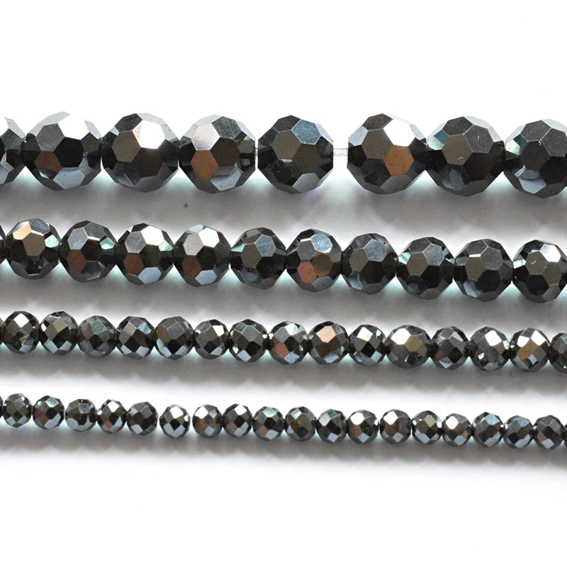 AAA Natural Stone Beads Bright Faceted Black Hematite Beads for Jewelry Making 15inch 3/4/6/8mm Round Bedas Diy Bracelet
AAA Natural Stone Beads Bright Faceted Black Hematite Beads for Jewelry Making 15inch 3/4/6/8mm Round Bedas Diy Bracelet