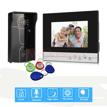 7 inch Video Door Phone Doorbell Home Security Intercom System RFID Door Bell IR Night Vision Camera
7 inch Video Door Phone Doorbell Home Security Intercom System RFID Door Bell IR Night Vision Camera