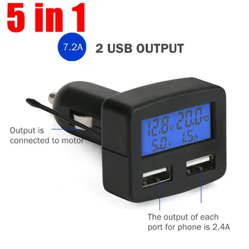 Universal LCD Digital Dual USB Car Charger 3A Charging Voltage current Temperature with 2 USB Charger for Apple Android phone
Universal LCD Digital Dual USB Car Charger 3A Charging Voltage current Temperature with 2 USB Charger for Apple Android phone