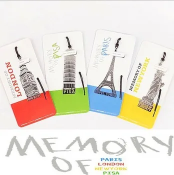40PCS/LOT European Building Students Bookmark Memory of London/Paris/New York/Pisa Travel Memory office stationery
40PCS/LOT European Building Students Bookmark Memory of London/Paris/New York/Pisa Travel Memory office stationery
