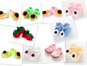 11CM Popular Lead Fashion Girl Baby Handmade Knitted Sunflower Pattern Wool Infant Shoes Both Baby Shoes And Socks 10psc/lot
11CM Popular Lead Fashion Girl Baby Handmade Knitted Sunflower Pattern Wool Infant Shoes Both Baby Shoes And Socks 10psc/lot