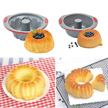 Convenient Round Silicone Cake Mold Cake Tool Baking Dish Baking Mould Pan Pattern Bakeware Tool DIY Toast Bread Pans Cake Plate
Convenient Round Silicone Cake Mold Cake Tool Baking Dish Baking Mould Pan Pattern Bakeware Tool DIY Toast Bread Pans Cake Plate