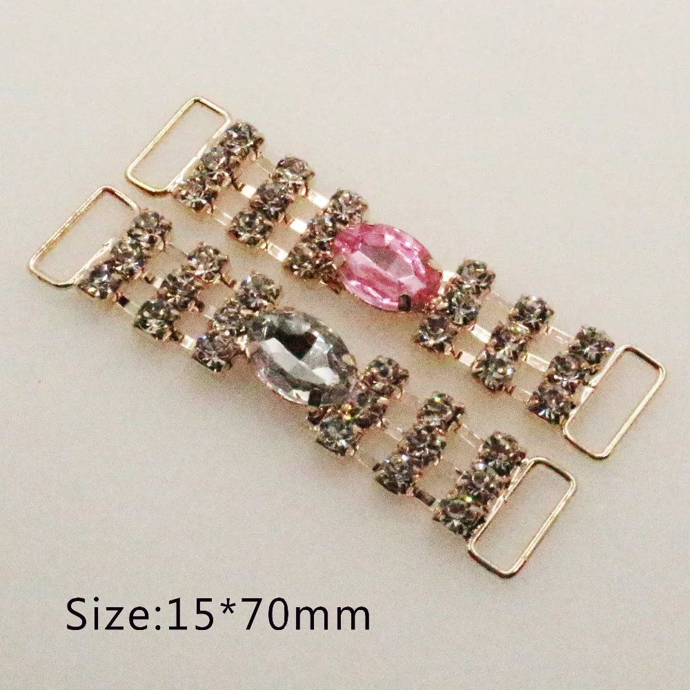 NEW 10pc Rectangle 70MM Rose gold colorful Crystal Rhinestone Bikini buckle Diamond bikinis woman swimwear rhinestone connector
NEW 10pc Rectangle 70MM Rose gold colorful Crystal Rhinestone Bikini buckle Diamond bikinis woman swimwear rhinestone connector