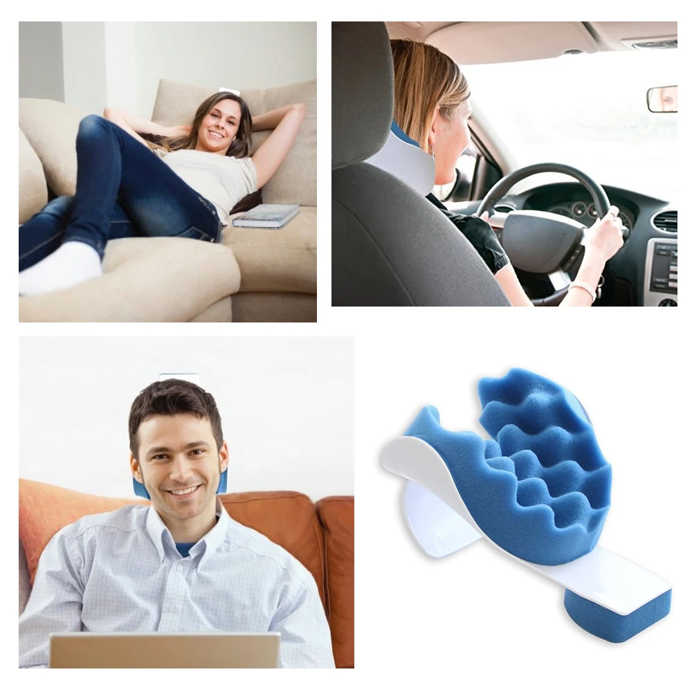 Relief Pillow Neck Shoulder Muscle Relaxer Traction Device For
