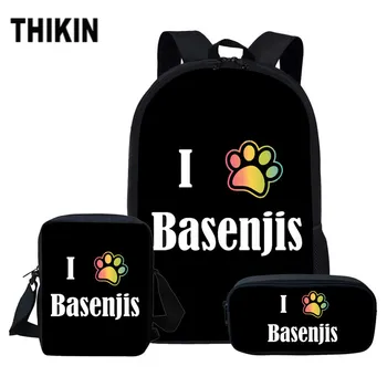 THIKIN Black Basenji Dog Backpack Set for Boys Girls Children School Bag 3Pcs Teenager Schoolbags Kids Student Backpacks Mochila
THIKIN Black Basenji Dog Backpack Set for Boys Girls Children School Bag 3Pcs Teenager Schoolbags Kids Student Backpacks Mochila