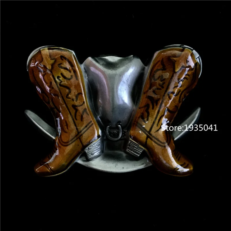 Retail Cowboy Boots Rustic Style Alloy Belt Buckle Man and Woman Fashion Jeans accessories Gift Fit 4cm width belt head
Retail Cowboy Boots Rustic Style Alloy Belt Buckle Man and Woman Fashion Jeans accessories Gift Fit 4cm width belt head