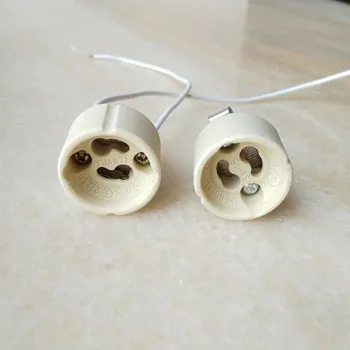 GU10 ceramic lamp holder M10 bracket spotlight lamp Base socket with 20CM wire X20 
GU10 ceramic lamp holder M10 bracket spotlight lamp Base socket with 20CM wire X20