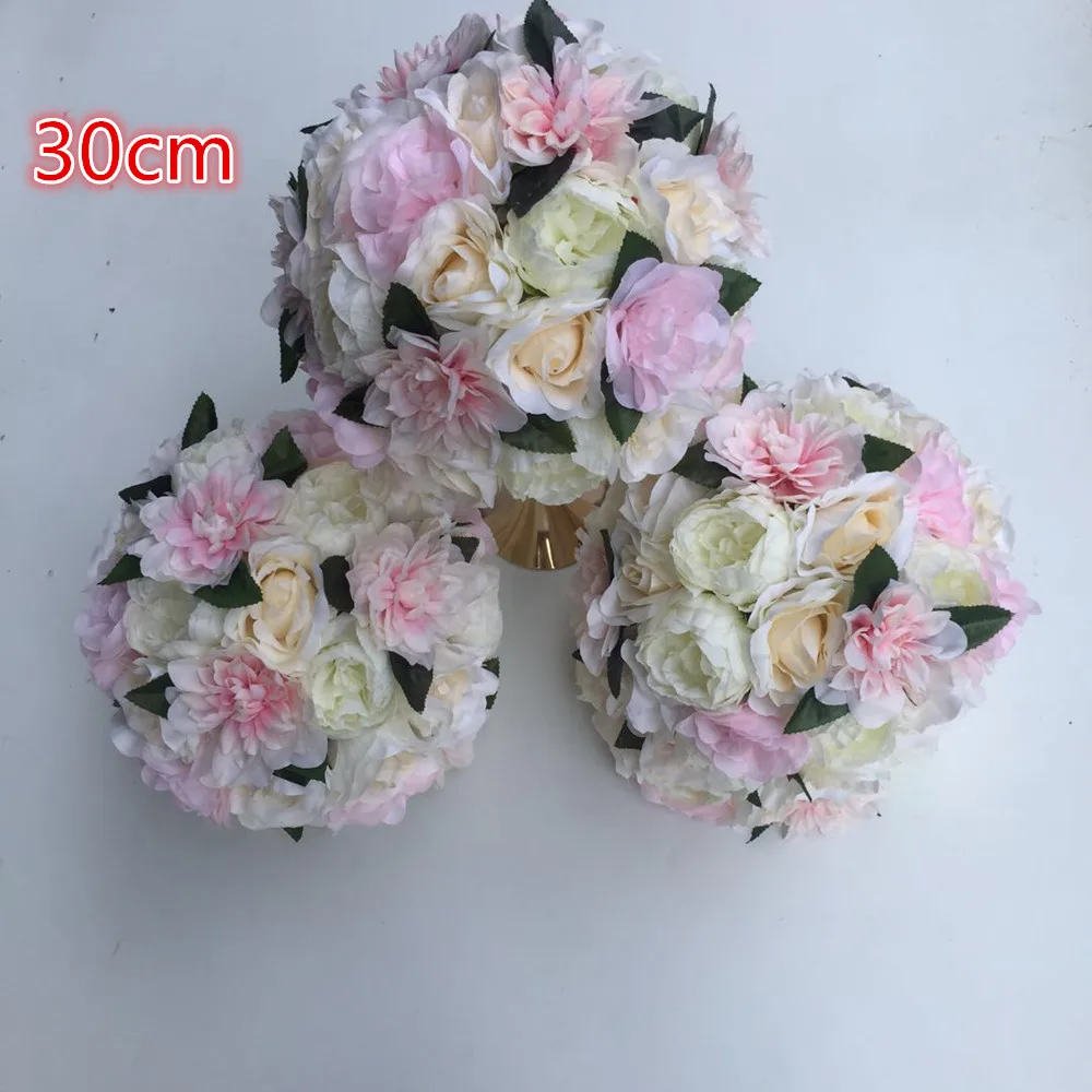 12pcs/lot Artificial wedding road lead flower ball Wedding table flowers Foam Center flower decoration ball Hot 30cm
12pcs/lot Artificial wedding road lead flower ball Wedding table flowers Foam Center flower decoration ball Hot 30cm