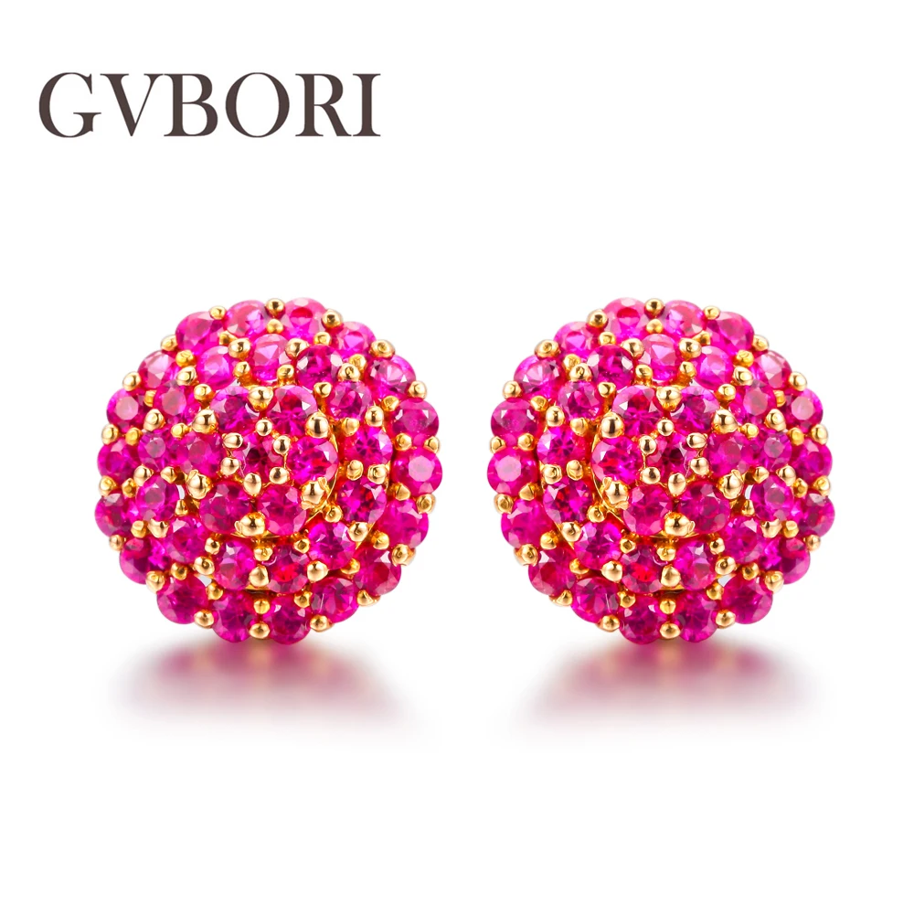 1.3 Carats Ruby Gemstone Earrings For Women Red Wedding Jewelry 18K Gold Earrings Women's Day Gift
1.3 Carats Ruby Gemstone Earrings For Women Red Wedding Jewelry 18K Gold Earrings Women's Day Gift