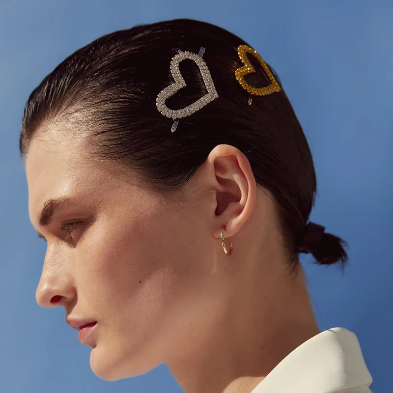 FASHIONSNOOPS za Geometric Hair Pins For Women Rhinestone Wedding Hair Accessories Barrettes Round Heart Girls Hair Clips
FASHIONSNOOPS za Geometric Hair Pins For Women Rhinestone Wedding Hair Accessories Barrettes Round Heart Girls Hair Clips