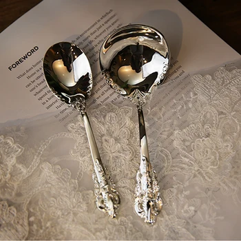 Luxury Western Silverware Cutlery Dinnerware Set Flatware Steak Knife Fork Spoon Food Dinner Tableware Restaurant Kitchen Tool
Luxury Western Silverware Cutlery Dinnerware Set Flatware Steak Knife Fork Spoon Food Dinner Tableware Restaurant Kitchen Tool