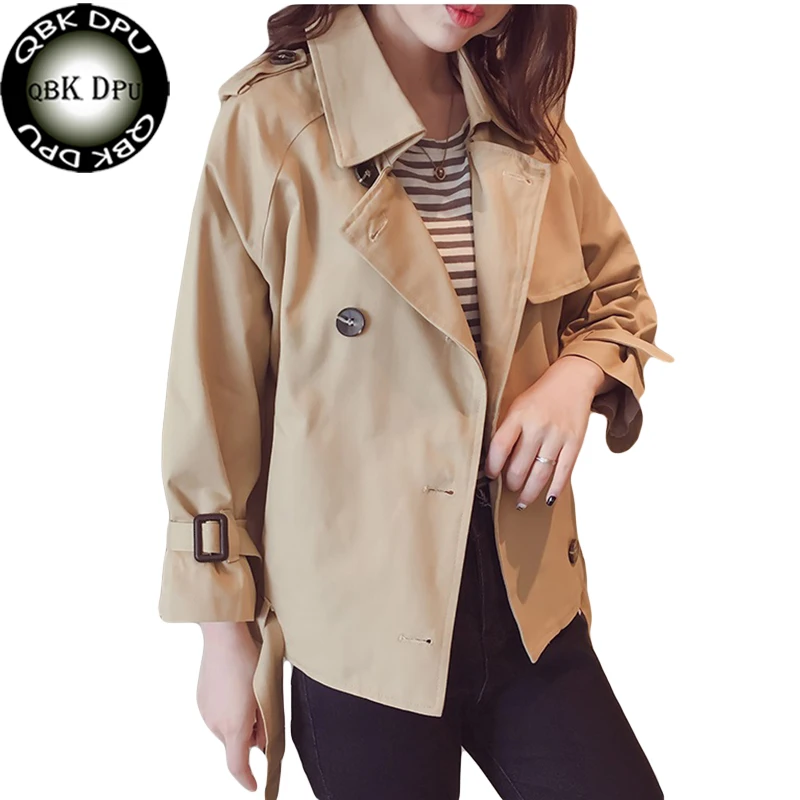 Trench Coat For Women 2019 Suit Collar Double-breasted Windbreaker Jackets Short Solid Coats Spring Autumn New Fashion Clothes
Trench Coat For Women 2019 Suit Collar Double-breasted Windbreaker Jackets Short Solid Coats Spring Autumn New Fashion Clothes