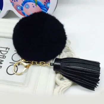 Felyskep New Real Rabbit Fur Keychain Leather Tassel Key Chain Pendant Bag Accessories Chaveiro Carro Portachiavi Keyring 086WA
Felyskep New Real Rabbit Fur Keychain Leather Tassel Key Chain Pendant Bag Accessories Chaveiro Carro Portachiavi Keyring 086WA