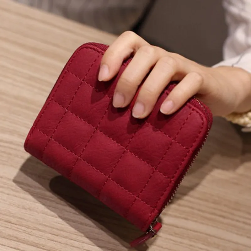 New Women Wallet Mini Lattice High Quality Short Purse Fashion Zipper Female Wallets Card Holder designer Carteira Feminina Gift
New Women Wallet Mini Lattice High Quality Short Purse Fashion Zipper Female Wallets Card Holder designer Carteira Feminina Gift
