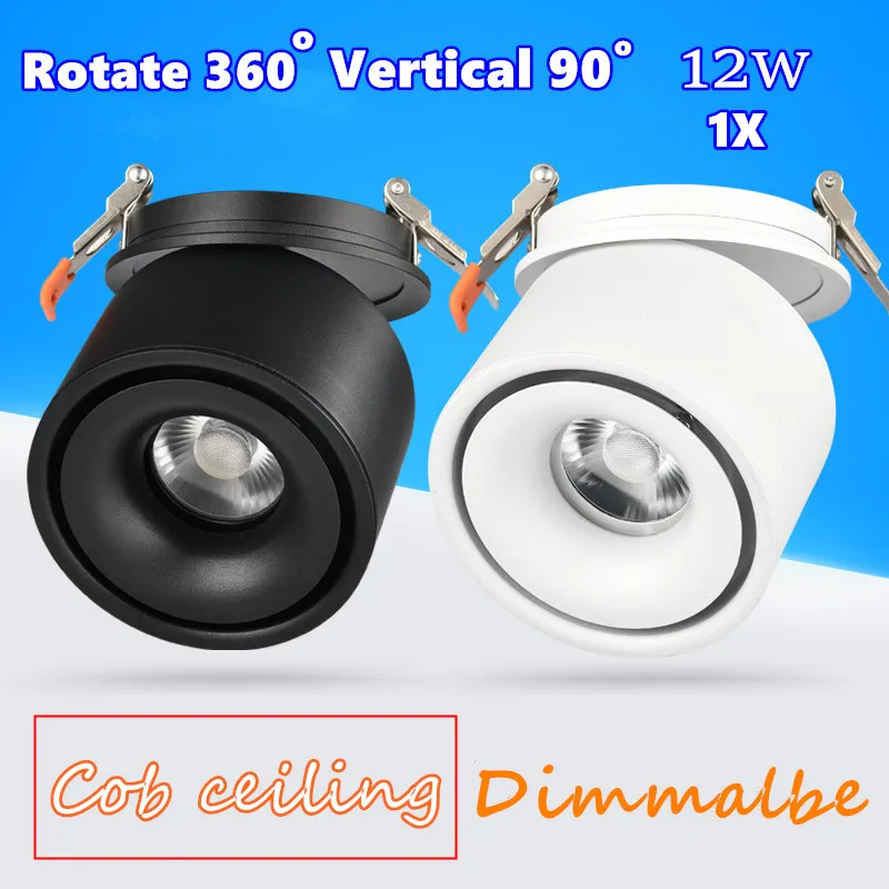 1pcs/lot High quality dimmable 12W led COB ceiling Led downlights Embedded 360 degree Rotation LED Downlight Home lighting
1pcs/lot High quality dimmable 12W led COB ceiling Led downlights Embedded 360 degree Rotation LED Downlight Home lighting