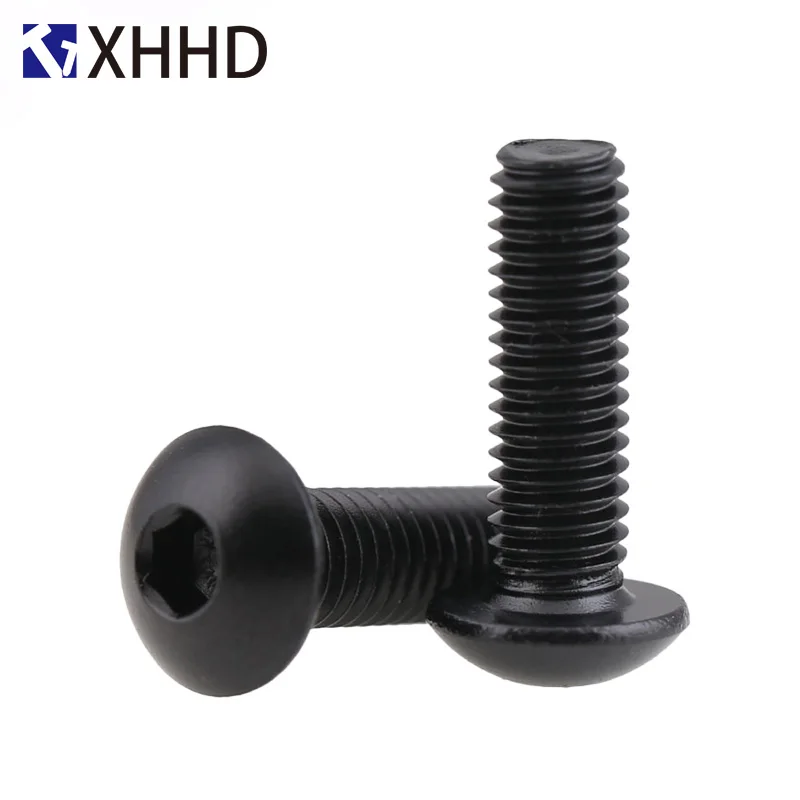 Hex Button Head Socket Cap Screw Metric Thread Round Head Allen Mushroom Hexagon Machine Bolt Black 10.9 Grade M5 M6 M8
Hex Button Head Socket Cap Screw Metric Thread Round Head Allen Mushroom Hexagon Machine Bolt Black 10.9 Grade M5 M6 M8