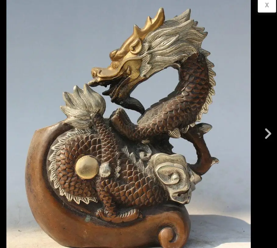 fafa8800130<<7" China Dynasty Palace Bronze Silver Dragon Statue Brush Pot pencil vase
fafa8800130<<7" China Dynasty Palace Bronze Silver Dragon Statue Brush Pot pencil vase