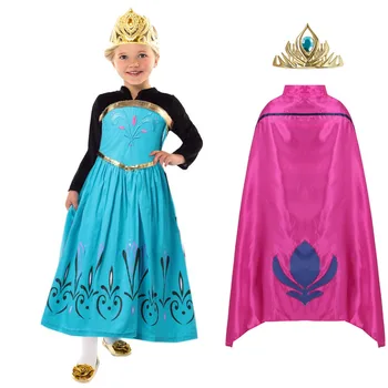 Elsa Coronation Dress with Cape for Child Girl Princess Party Kid Spring Cosplay Party School Play Elsa Costume Birthday Fantasy
Elsa Coronation Dress with Cape for Child Girl Princess Party Kid Spring Cosplay Party School Play Elsa Costume Birthday Fantasy