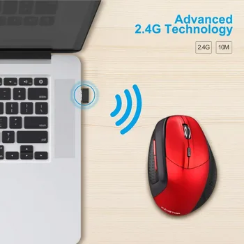 THU 2.4G Wireless Mouse Rechargeable Ergonomic Vertical Gaming Mouse 6 DPI level up to 4800DPI for PC Laptop MacBook
THU 2.4G Wireless Mouse Rechargeable Ergonomic Vertical Gaming Mouse 6 DPI level up to 4800DPI for PC Laptop MacBook