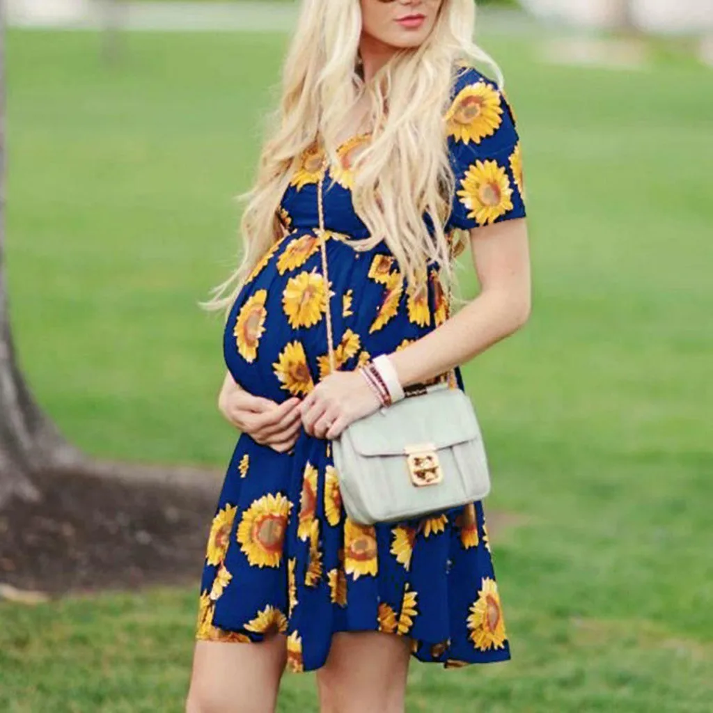 vetement femme 2019 Women Maternity Pregnanty clothes dress Short Sleeve Summer Frenulum Print Floral Nursing Dress ropa mujer
vetement femme 2019 Women Maternity Pregnanty clothes dress Short Sleeve Summer Frenulum Print Floral Nursing Dress ropa mujer