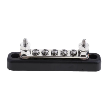 100A 5-Point Bus Bar 5 Screw 2 Studs Power Distribution Block Panel Terminals For Car Auto Vehicle Bloque de terminales
100A 5-Point Bus Bar 5 Screw 2 Studs Power Distribution Block Panel Terminals For Car Auto Vehicle Bloque de terminales