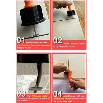 100Pcs Flattening device Leveler Systems Paving Tile Wear-resistance durable to use
100Pcs Flattening device Leveler Systems Paving Tile Wear-resistance durable to use