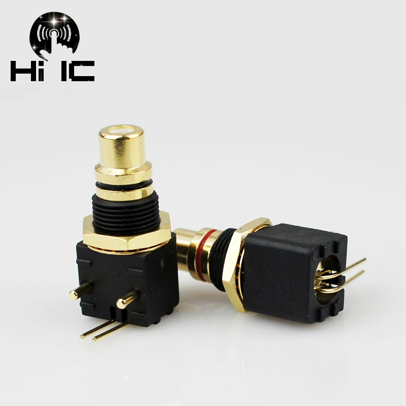 2Pcs HIFI Copper Gold Plated RCA Terminal Female Jack PCB Socket Connector Audio Terminal Plug 90 Degree Welding Plate
2Pcs HIFI Copper Gold Plated RCA Terminal Female Jack PCB Socket Connector Audio Terminal Plug 90 Degree Welding Plate