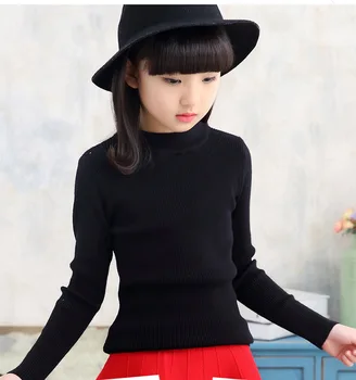 Knit Toddler Children Sweaters For Girls Spring Autumn School Knitted Sweater Girl Teenage Clothing White Black Red Pink Tops
Knit Toddler Children Sweaters For Girls Spring Autumn School Knitted Sweater Girl Teenage Clothing White Black Red Pink Tops