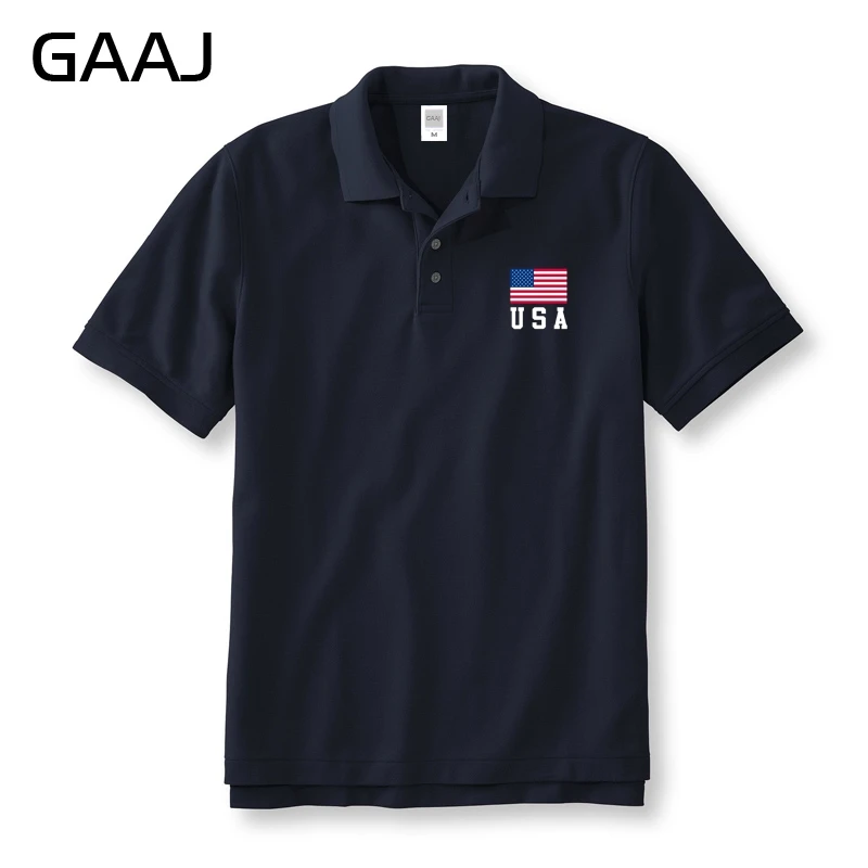 GAAJ USA America Flag Polo Shirts Men & Women Unisex Shirts Solid Homme Man Polos High Quality Man Shirt New Brand Clothing
GAAJ USA America Flag Polo Shirts Men & Women Unisex Shirts Solid Homme Man Polos High Quality Man Shirt New Brand Clothing