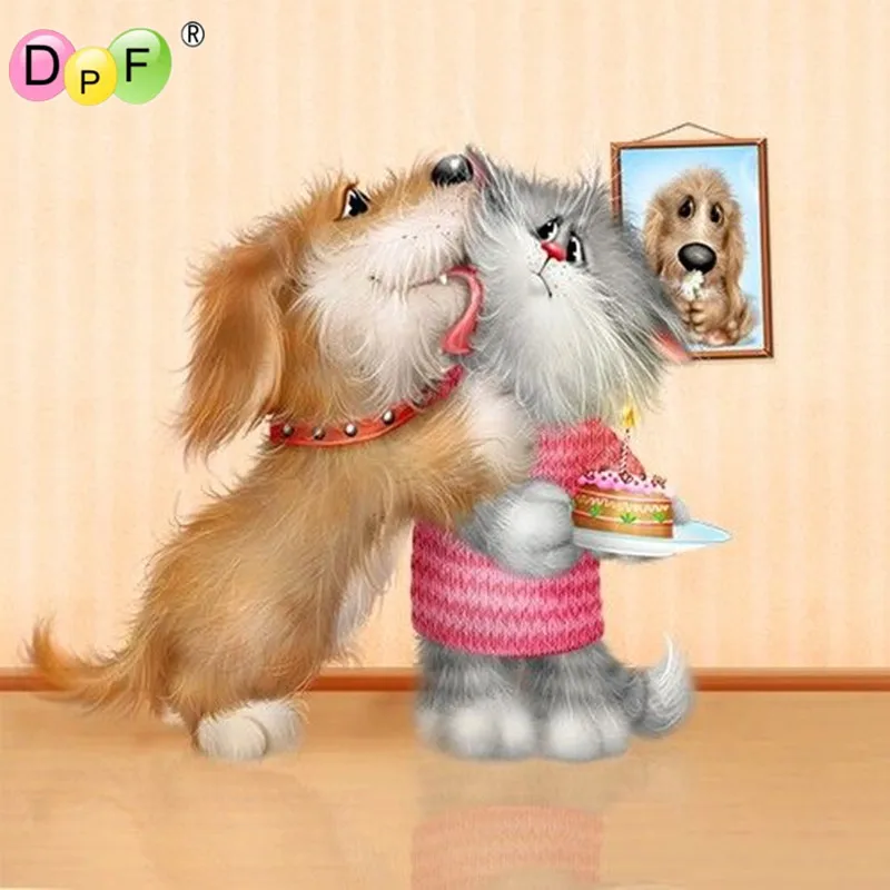 3D DIY Diamond Painting cross stitch Dog and Cat kiss Full Square Drill Mosaic Diamond embroidery Pattern home Decor Painting
3D DIY Diamond Painting cross stitch Dog and Cat kiss Full Square Drill Mosaic Diamond embroidery Pattern home Decor Painting