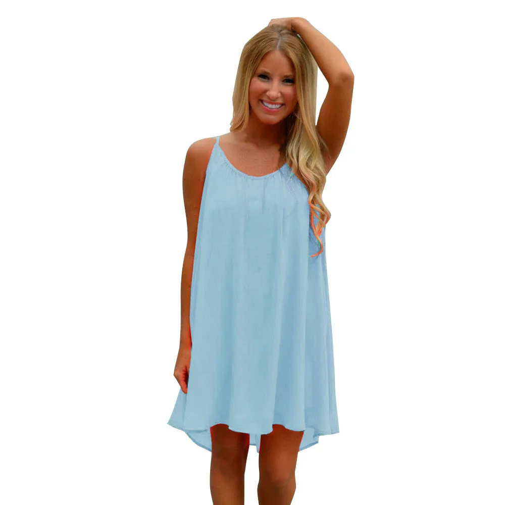 Fashion Solid color Spaghetti Strap Hollow Out Sleeveless Mini Dresses Woman Party Night Bohemian Sundress 2019
Fashion Solid color Spaghetti Strap Hollow Out Sleeveless Mini Dresses Woman Party Night Bohemian Sundress 2019