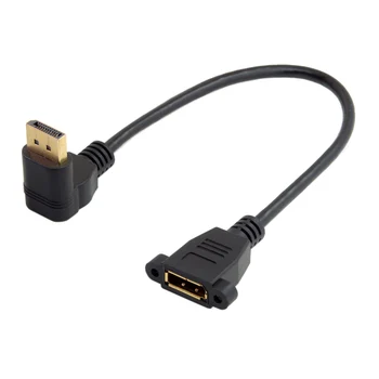 CY DisplayPort Display Port Male to Female 90 Degree Up Down Angled Extension Cable
CY DisplayPort Display Port Male to Female 90 Degree Up Down Angled Extension Cable