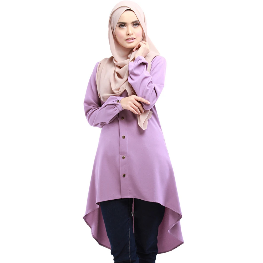 2018 New Fashion Muslim Long Women Blouse Shirt O-Neck Blusas Feminina Long Sleeve Clothing Chiffon Tops Tee Without Scarf
2018 New Fashion Muslim Long Women Blouse Shirt O-Neck Blusas Feminina Long Sleeve Clothing Chiffon Tops Tee Without Scarf