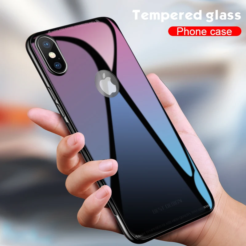 Luxury Shockproof Tempered Glass Case For iphone XS Max XR X 8 7 6 6s Plus 10 Soft TPU Edge Bumper Case Back Cover Coque Fundas
Luxury Shockproof Tempered Glass Case For iphone XS Max XR X 8 7 6 6s Plus 10 Soft TPU Edge Bumper Case Back Cover Coque Fundas