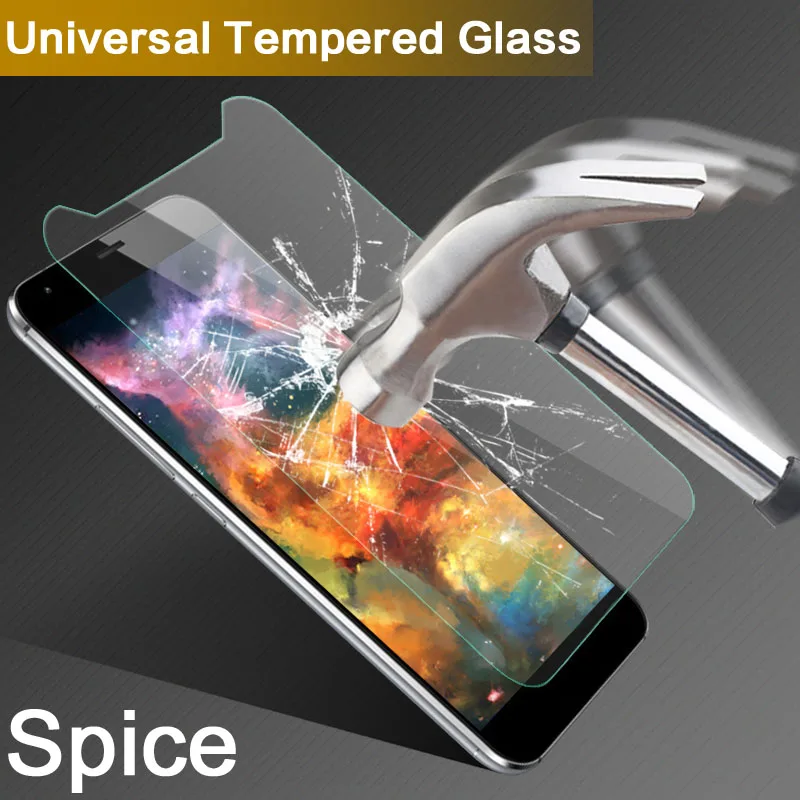 Universal Tempered Glass Film For Spice Smart Flo 503/Mettle 5X 504/Stellar Mettle Icon 506 5.0 inch 9H 2.5D Screen Protector | Мобильные