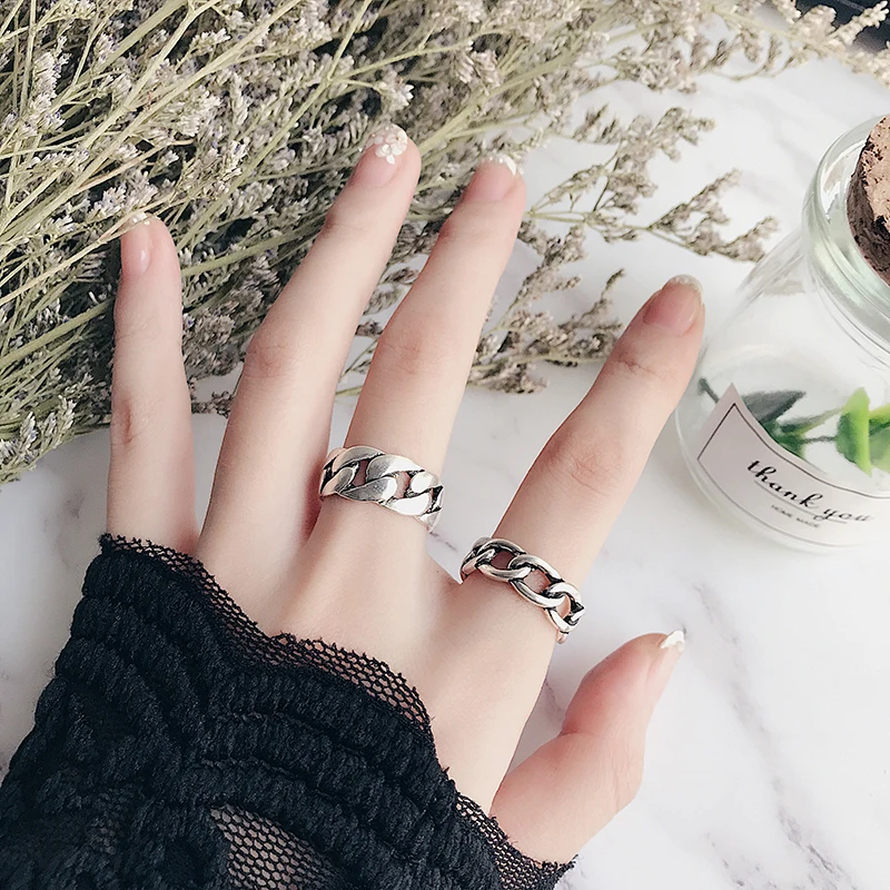 100% S925 Sterling Silver Ring Unisex Creative Opening Simple Student Fresh Atmosphere Hip Hop Personality Ring
100% S925 Sterling Silver Ring Unisex Creative Opening Simple Student Fresh Atmosphere Hip Hop Personality Ring
